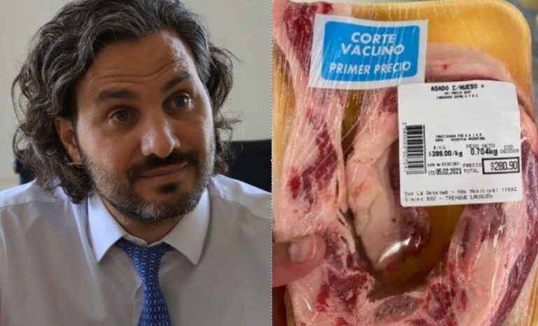 Cafiero sobre la carne pura grasa: “Enójense con el supermercado, hagan la denuncia”