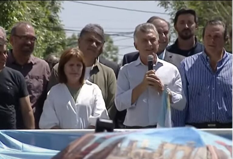 Mauricio Macri habló junto a Bullrich desde Dolores: “No les tenemos miedo”