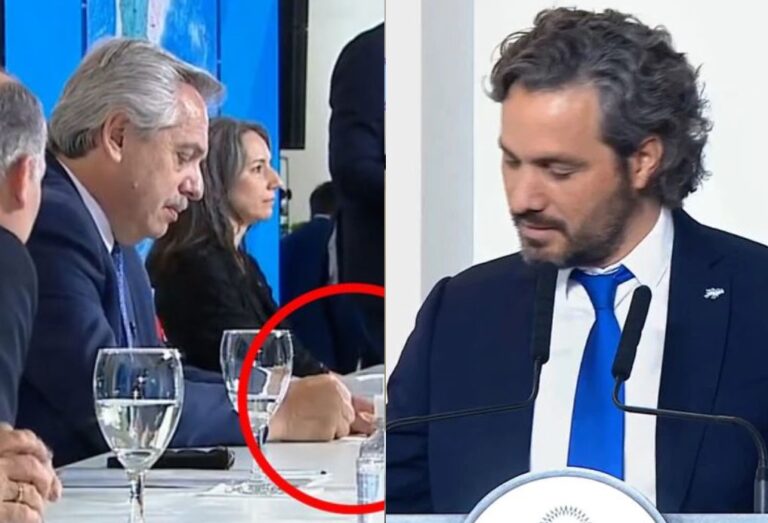 En pleno acto, Cafiero erró con una fecha patria y Alberto le pasó un ‘machete’ para corregirlo