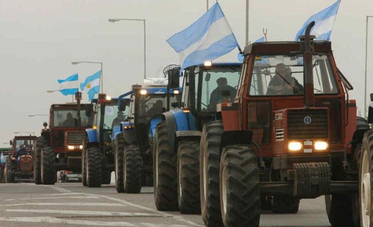 “Tractorazo” en Córdoba en rechazo a las retenciones