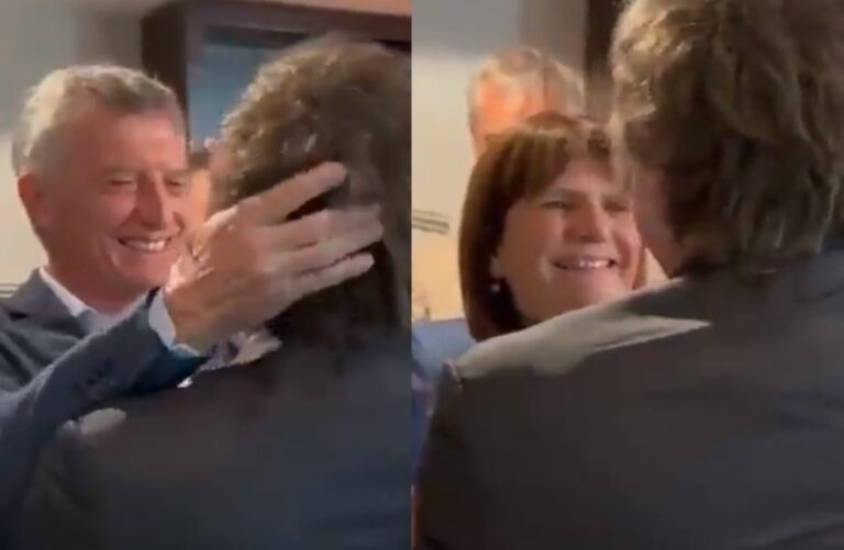 El cálido abrazo de Milei con Macri y Bullrich: “Gracias por tanta grandeza”