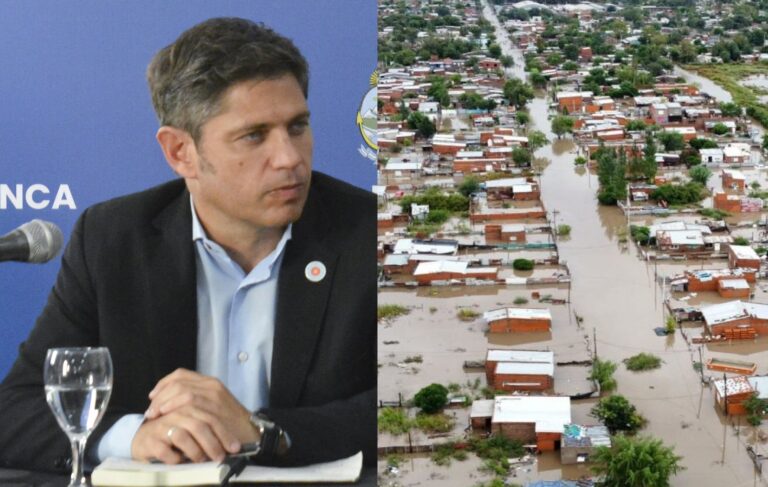 “Los bonaerenses despiertan”, Milei culpó a Kicillof por la situación de Bahía Blanca