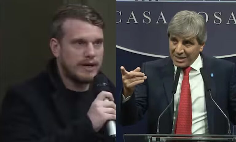 “No te pases de listo”: Luis Caputo cruzó a un periodista K que lo acusó de “tener dólares en el colchón”