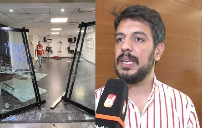 Identifican a otro dirigente de La Cámpora que participó de los destrozos a TN y eltrece