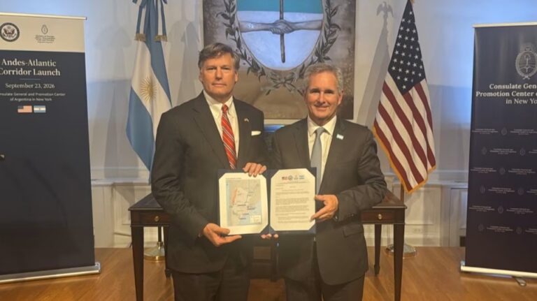 Corredor Andes-Atlántico: de qué trata el plan de inversiones entre Argentina y EEUU para 2027